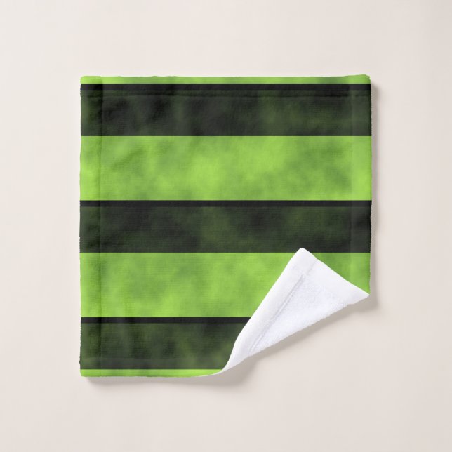 Diseño de banda verde y negra (Toallita)
