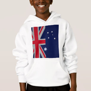 Diseño de bandera australiana estilo cromado de fi