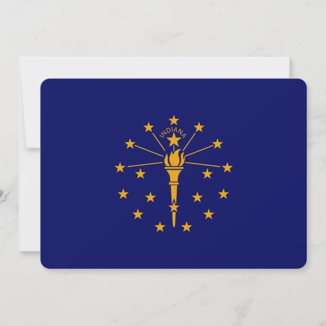 Diseño de bandera del estado de Indiana (Anverso)