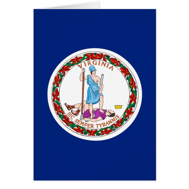 Diseño de bandera del estado de Virginia (Frente)