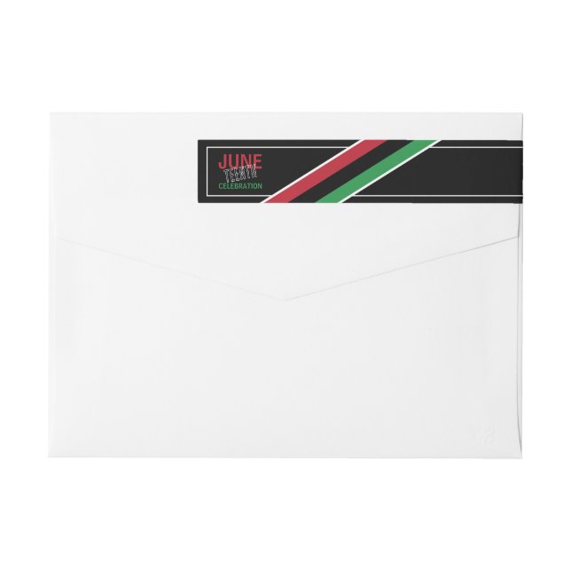 Diseño de bandera panafricana, celebración del 19  (Reverso)