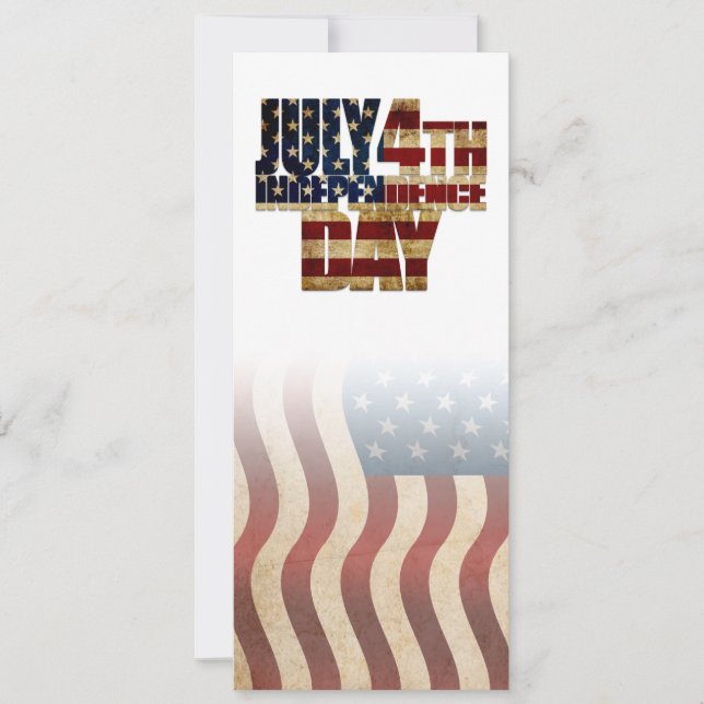 Diseño de bandera Patriótica del 4 de julio (Anverso)