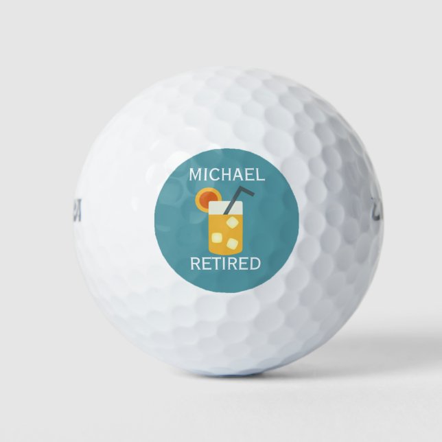 Diseño de bebidas de verano, bolas de golf persona (Anverso)