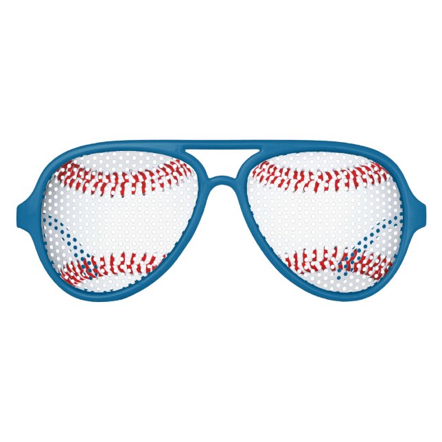 Diseño de béisbol Foto Sombras de gafas de sol (Anverso)