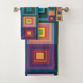 Diseño de bloques retro coloridos