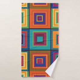 Diseño de bloques retro coloridos