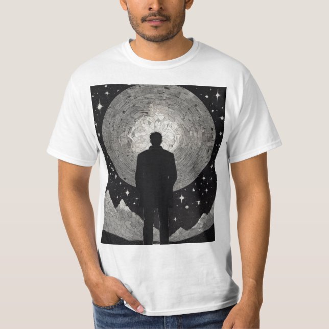 Diseño de boceto de camisetas masculinas (Anverso)