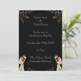 Diseño de Boda de invitación que puede personaliza