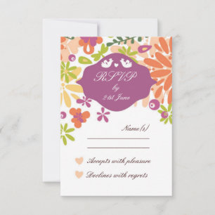 Diseño de Boda floral RSVP