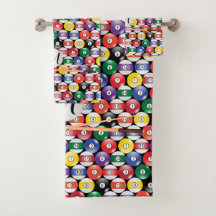 Diseño de bolas de billar monograma