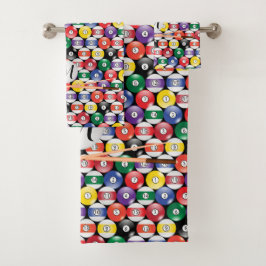 Diseño de bolas de billar monograma