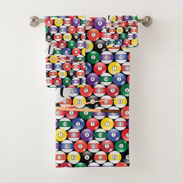 Diseño de bolas de billar monograma (In situ)