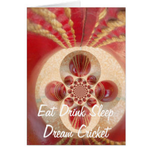 Diseño de bolas de críquet rojo