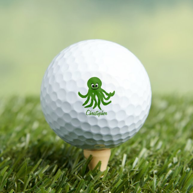 Diseño de bolas de golf Octopus (Camiseta in situ)