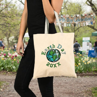 Diseño de bolsa de mano para el Día de la Tierra c
