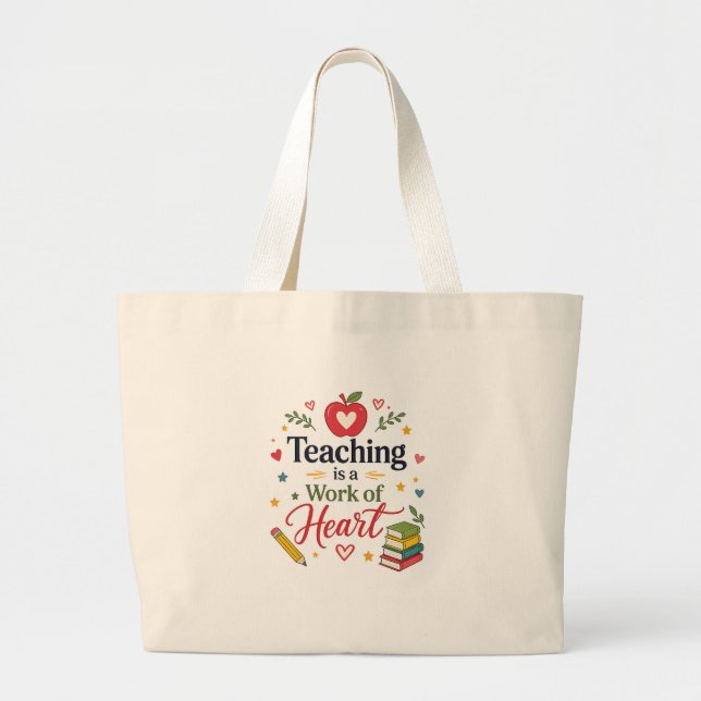 Diseño de bolsa de mano para maestros es una labor (Frente)