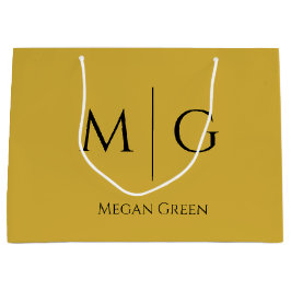 Diseño de bolsa de regalo grande con monograma per