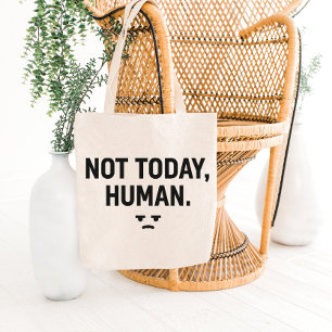 Diseño de bolsa de tote con cita minimalista sarcá
