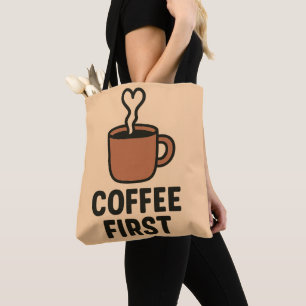 Diseño de bolsa tote de vapor en forma de corazón