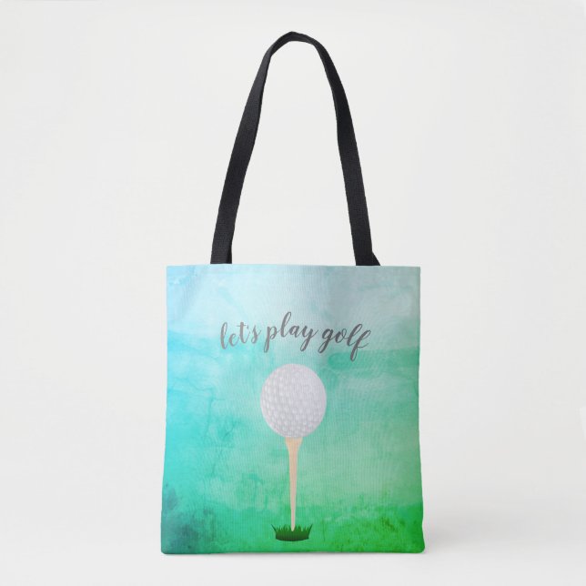 diseño de bolso de tote de bola de golf para golfi (Anverso)