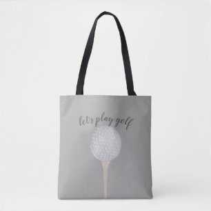 diseño de bolso de tote de bola de golf para golfi