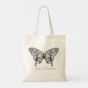 Diseño de bolso tote de mariposa elegante de Eksi