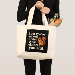 Diseño de bolso tote Sassy Squirrel & Slang