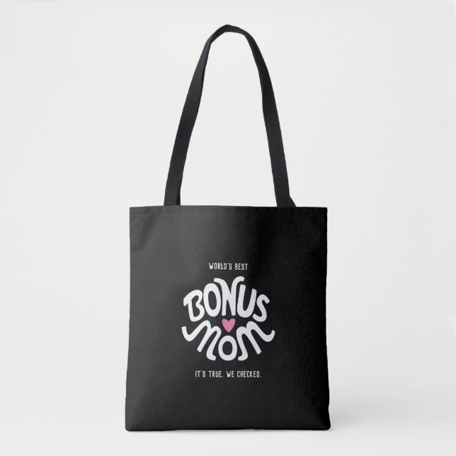 Diseño de Bono Mamá Blanca y Rosa en Bolsa de Tote (Anverso)
