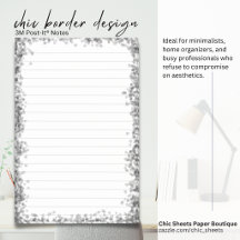 Diseño de borde chic para notas Post-it® 3M