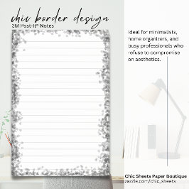 Diseño de borde chic para notas Post-it® 3M