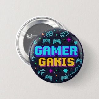 Diseño de botón de juegos retro pixel art"