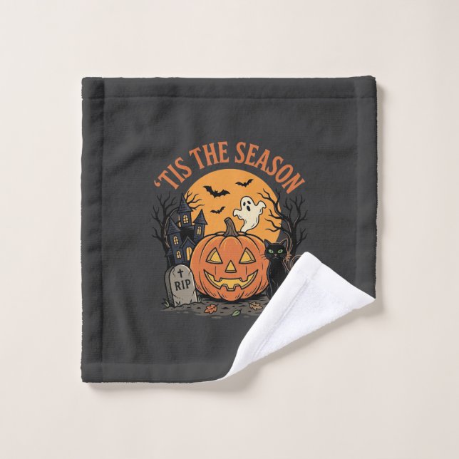 Diseño de broma de calabaza de Halloween2 (2)_1 (Toallita)