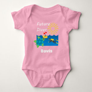 Diseño de Buceador Futuro - Bebé Jersey Bodysuit