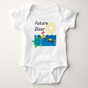 Diseño de Buceador Futuro - Bebé Jersey Bodysuit