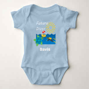 Diseño de Buceador Futuro - Bebé Jersey Bodysuit