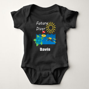 Diseño de Buceador Futuro - Bebé Jersey Bodysuit