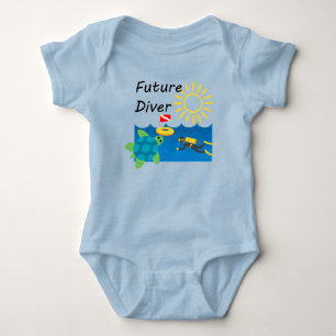 Diseño de Buceador Futuro - Bebé Jersey Bodysuit