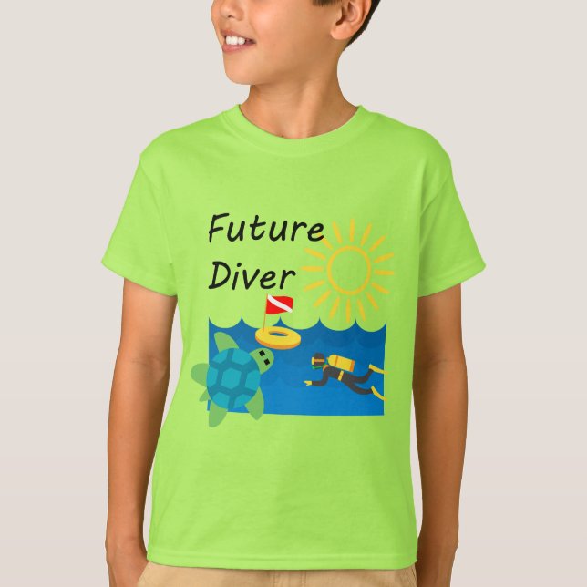 Diseño de Buceadores Futuros - Camiseta Básica par (Anverso)