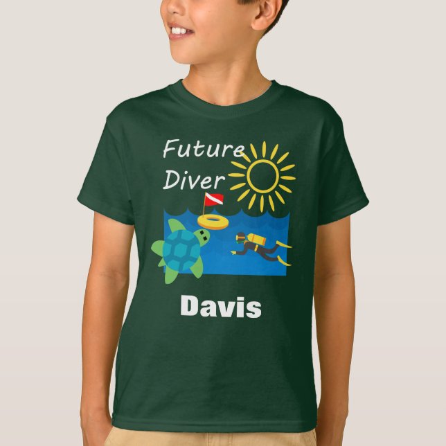 Diseño de Buceadores Futuros - Camiseta Básica par (Anverso)