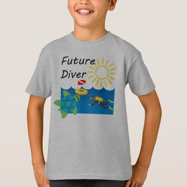 Diseño de Buceadores Futuros - Camiseta Básica par (Anverso)