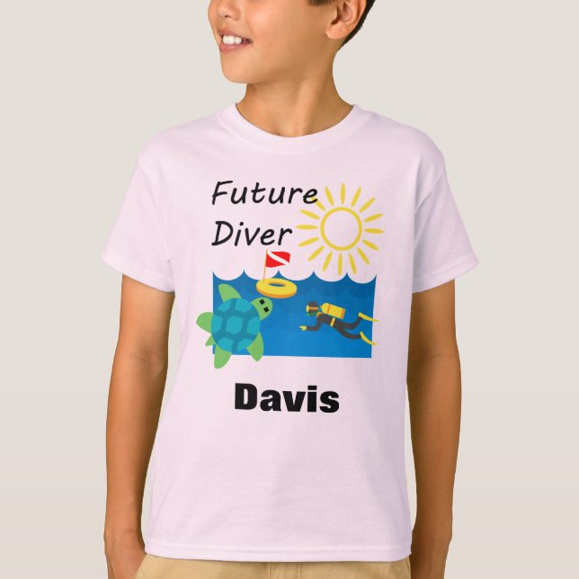 Diseño de Buceadores Futuros - Camiseta Básica par (Anverso)