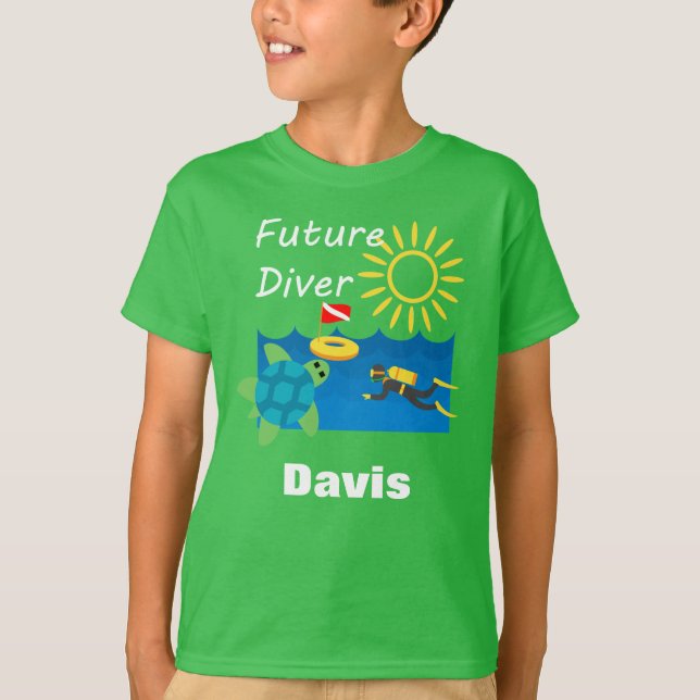 Diseño de Buceadores Futuros - Camiseta Básica par (Anverso)