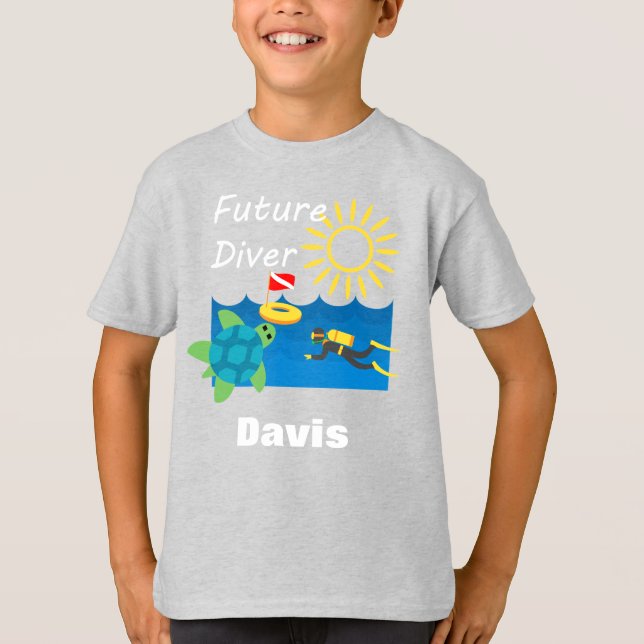 Diseño de Buceadores Futuros - Camiseta Básica par (Anverso)