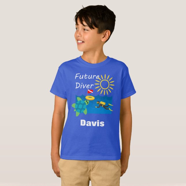 Diseño de Buceadores Futuros - Camiseta Básica par (Anverso completo)