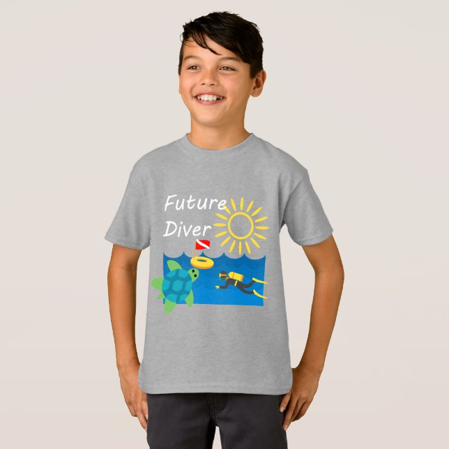 Diseño de Buceadores Futuros - Camiseta Básica par (Anverso completo)
