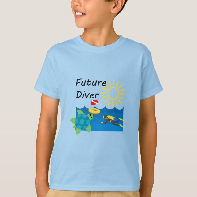 Diseño de Buceadores Futuros - Camiseta Básica par (Anverso)