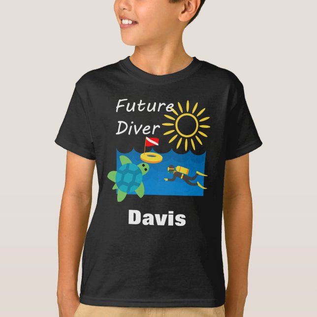 Diseño de Buceadores Futuros - Camiseta Básica par (Anverso)