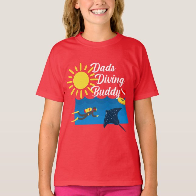 Diseño de Buda de Buceo - Camiseta básica para Chi (Anverso)