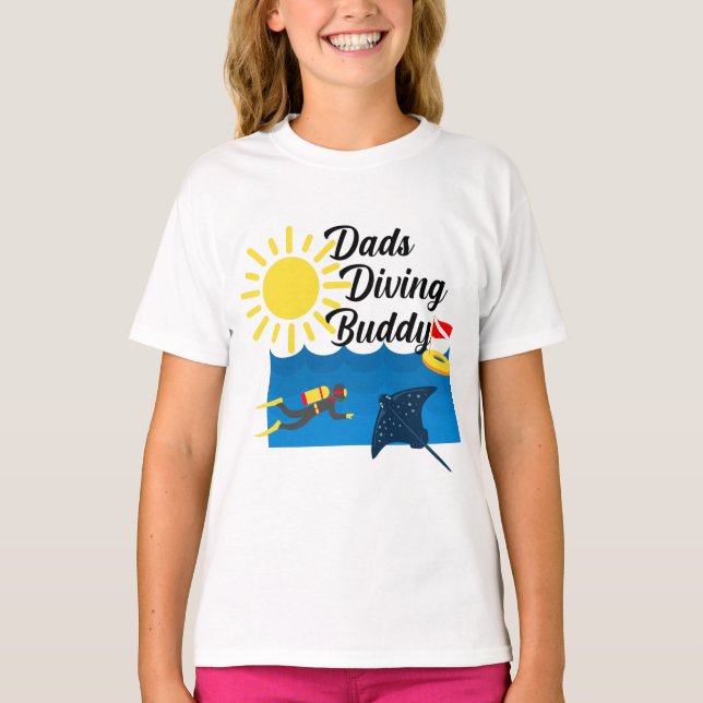 Diseño de Buda de Buceo - Camiseta básica para Chi (Anverso)