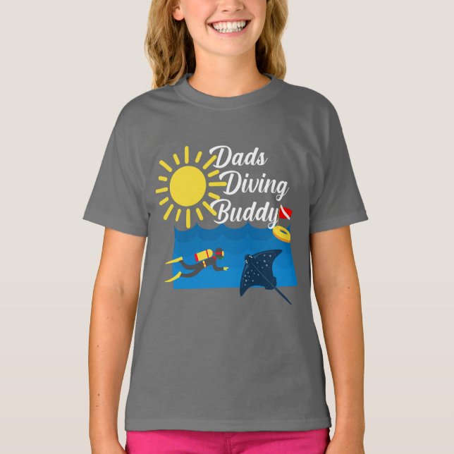 Diseño de Buda de Buceo - Camiseta básica para Chi (Anverso)